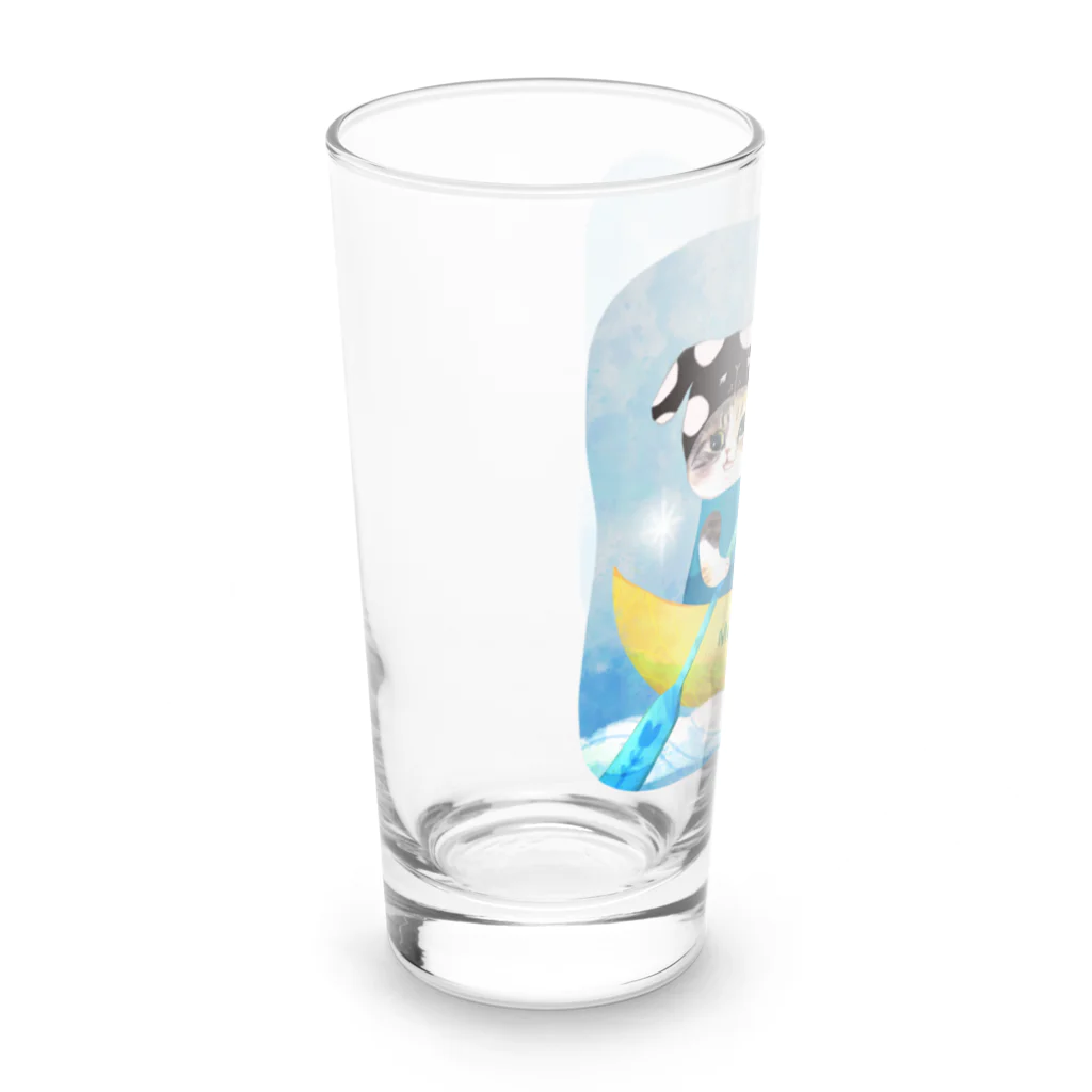 wokasinaiwoのうさ猫10ズ2心夏 Long Sized Water Glass :left