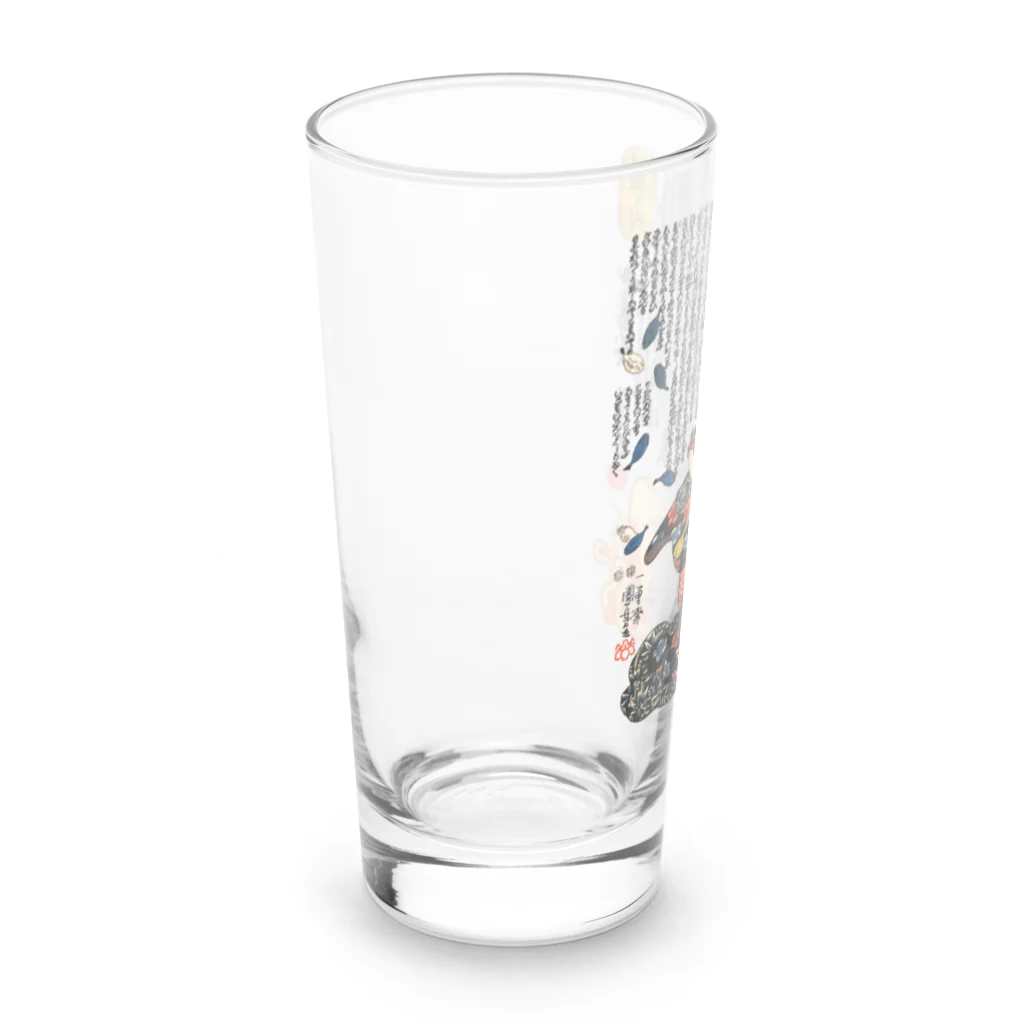 MUGEN ARTの歌川国芳 / 猫浮世絵 / 流行猫の戯 / 梅が枝無間の真似　 Long Sized Water Glass :left