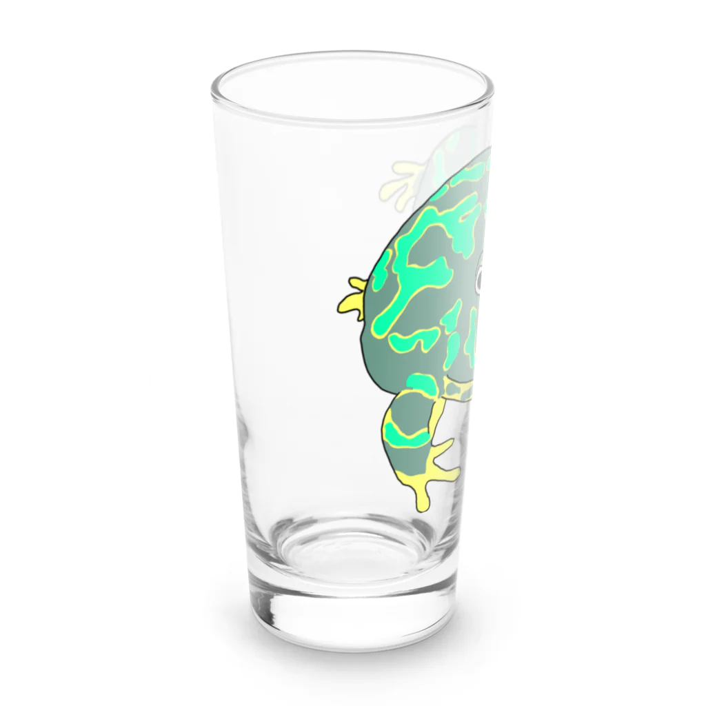 ヒル飼いのこでぶのベルツノガエルのゲコタロウ Long Sized Water Glass :left