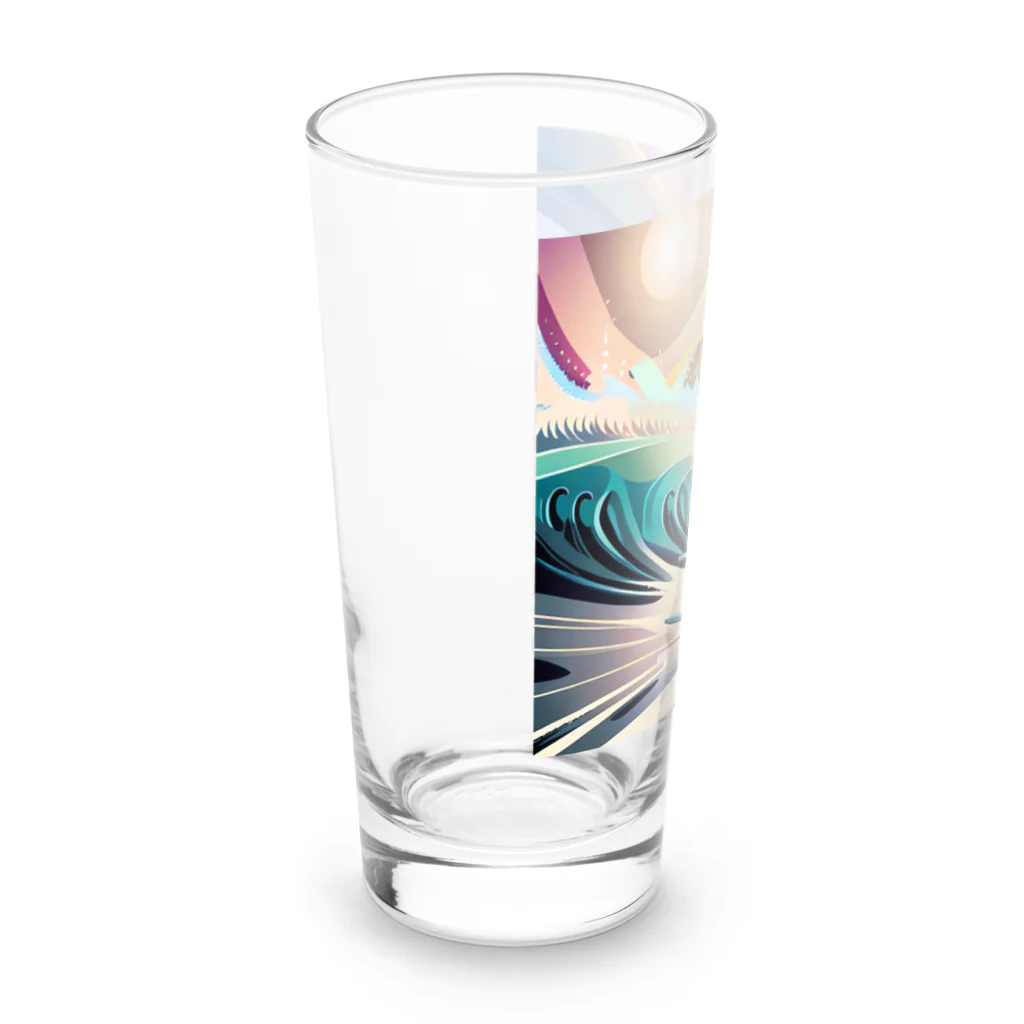 青空クリエイトのBig wave  Long Sized Water Glass :left