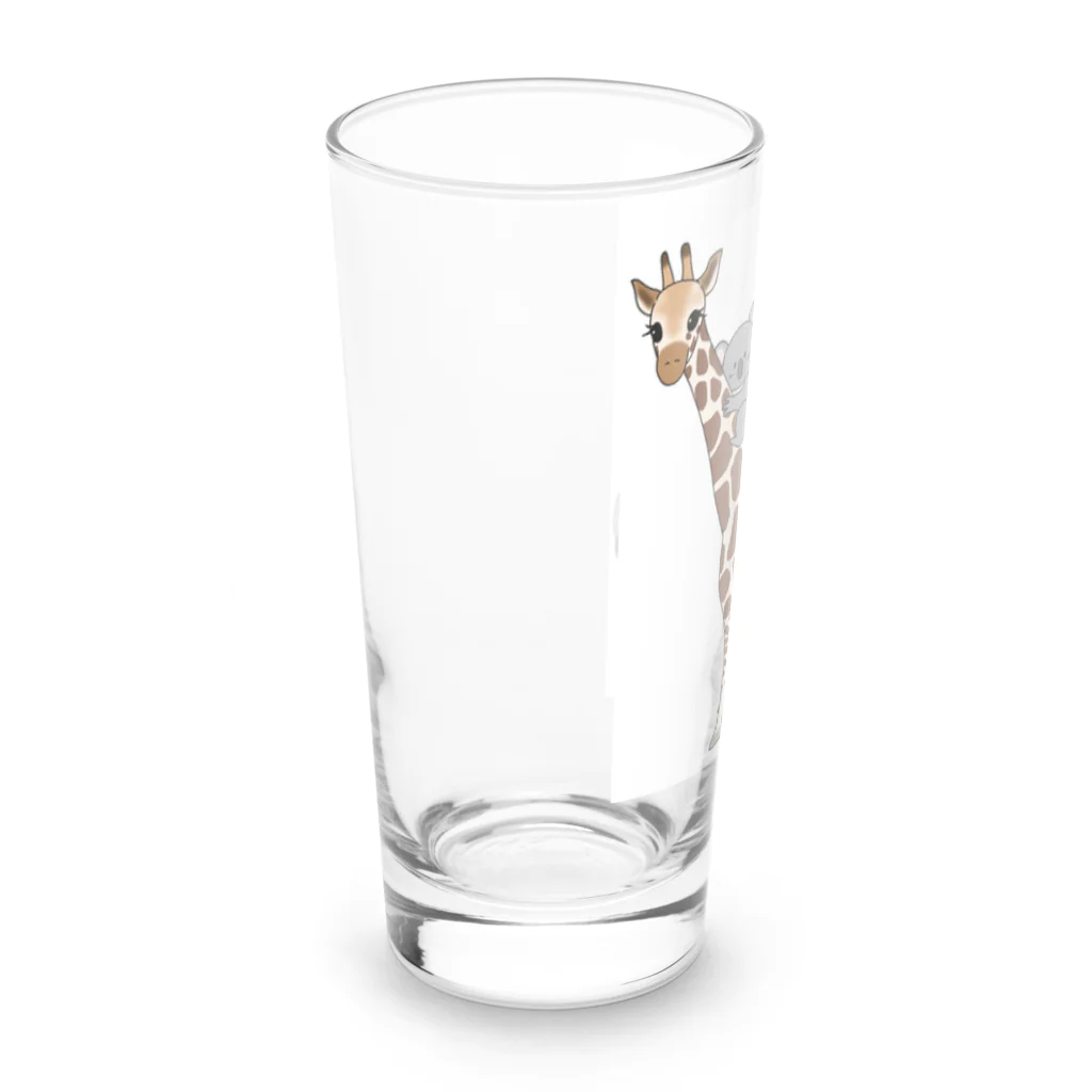 やまやまのお店の仲良しアニマルズ Long Sized Water Glass :left