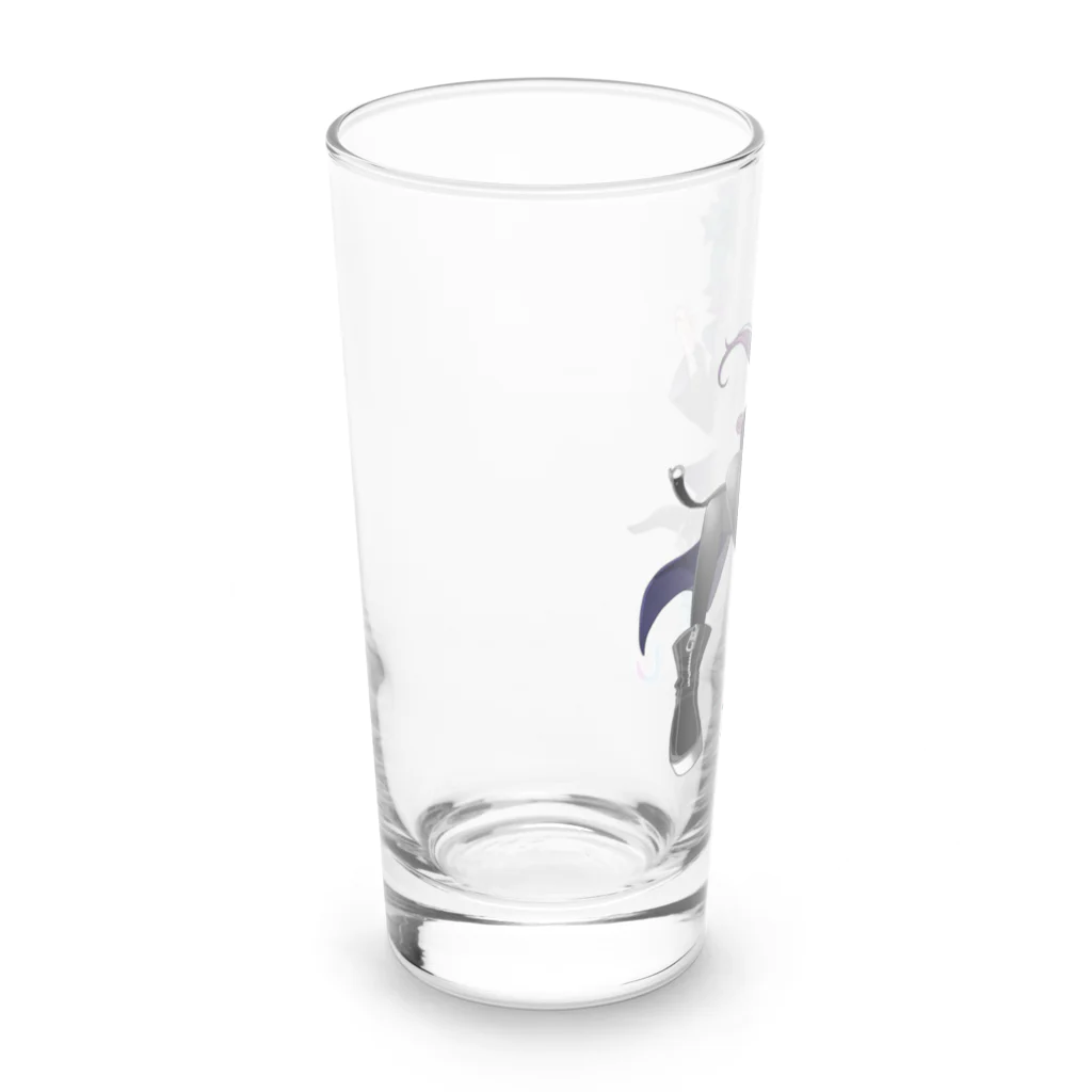 えるくし商店suzuri店の【2周年&新モデル記念】欲秤えるくしグッズ(ロゴ入り) Long Sized Water Glass :left