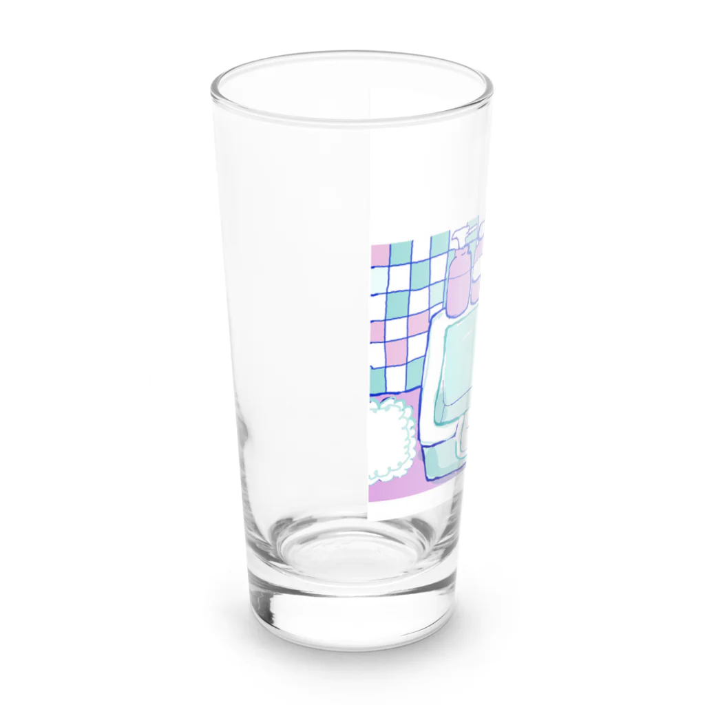 しかくまのバスルーム Long Sized Water Glass :left