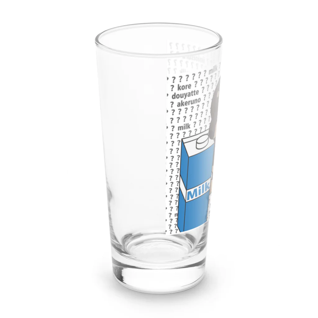 kogipanketuの牛乳犬 Long Sized Water Glass :left