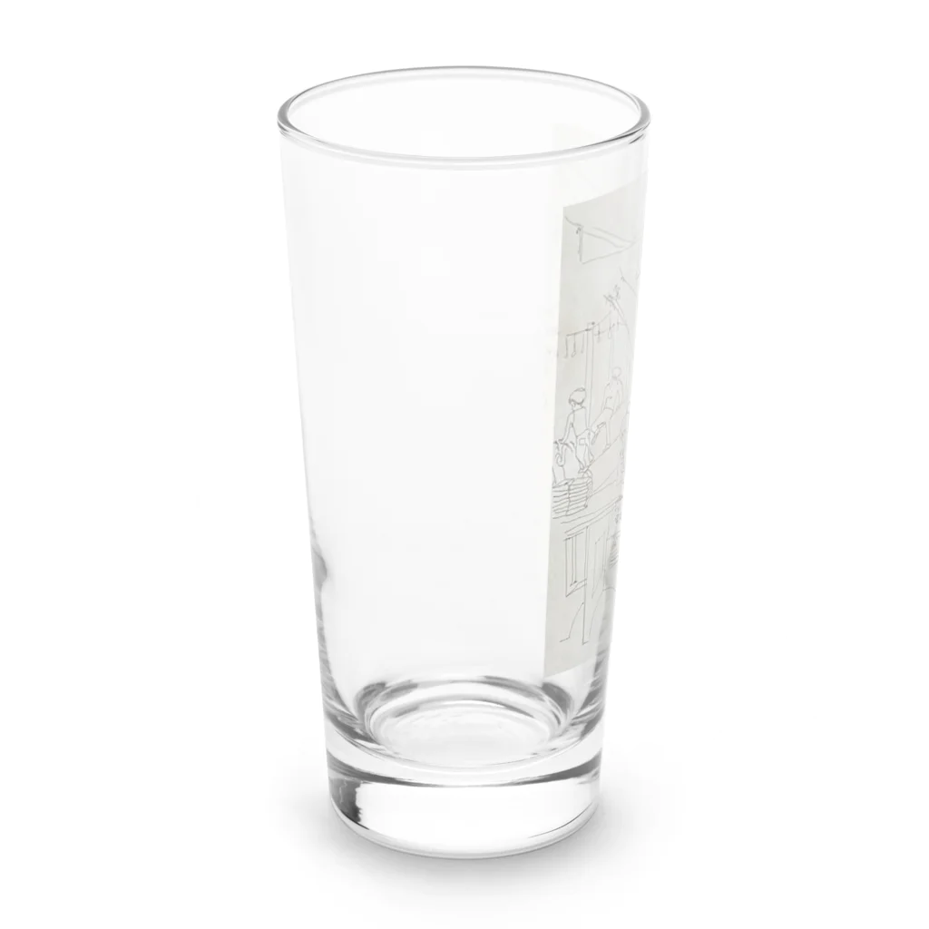 真夜中堂。の光合成中の人気占い師 Long Sized Water Glass :left