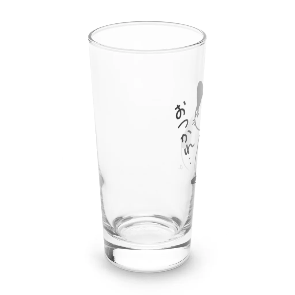 あけびの癒しのハチワレ猫さん Long Sized Water Glass :left