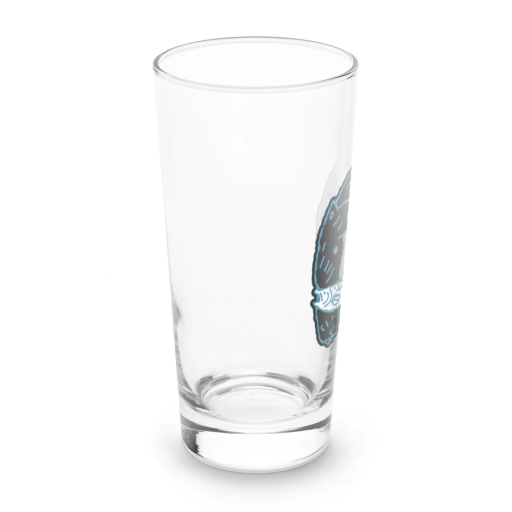 テクテクと。イラスト部のキムンカムイくん Long Sized Water Glass :left