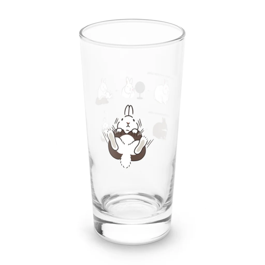 スタジオレッキスのルビーアイドホワイトからチョコレートオターに変身！ Long Sized Water Glass :left