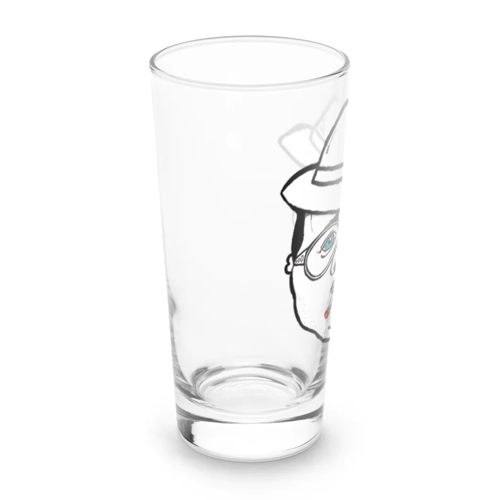 金剛力ぷりすけ像のブルーアイズ女スパイ田中ことこ Long Sized Water Glass :left