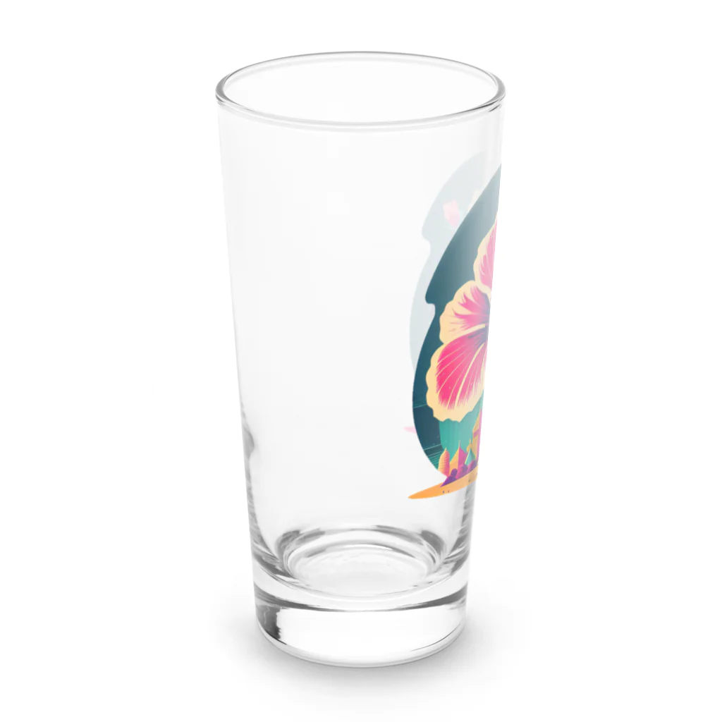 ozのハイビスカス🌺 Long Sized Water Glass :left