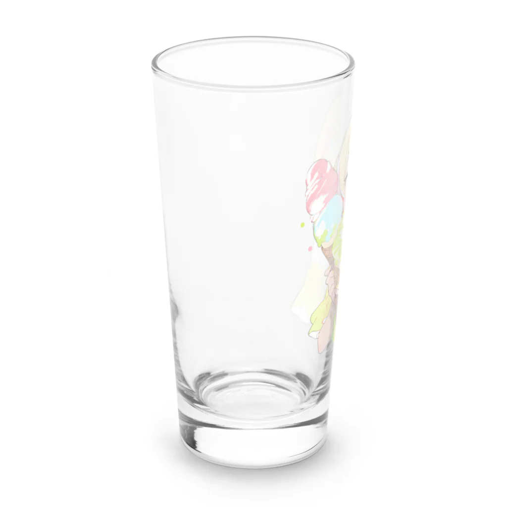 ヤバいTシャツ屋しゃんの夏だ！アイスだ 017 Long Sized Water Glass :left