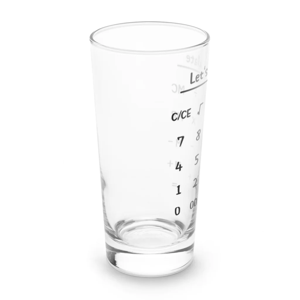 ぺんぎん24の計算しよう(ブラック) Long Sized Water Glass :left