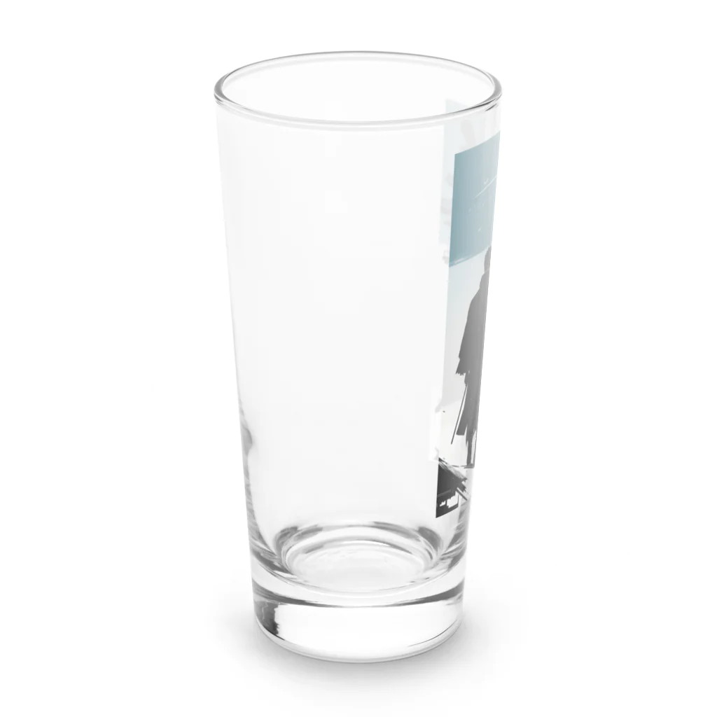 鳥愛のとりとり Long Sized Water Glass :left