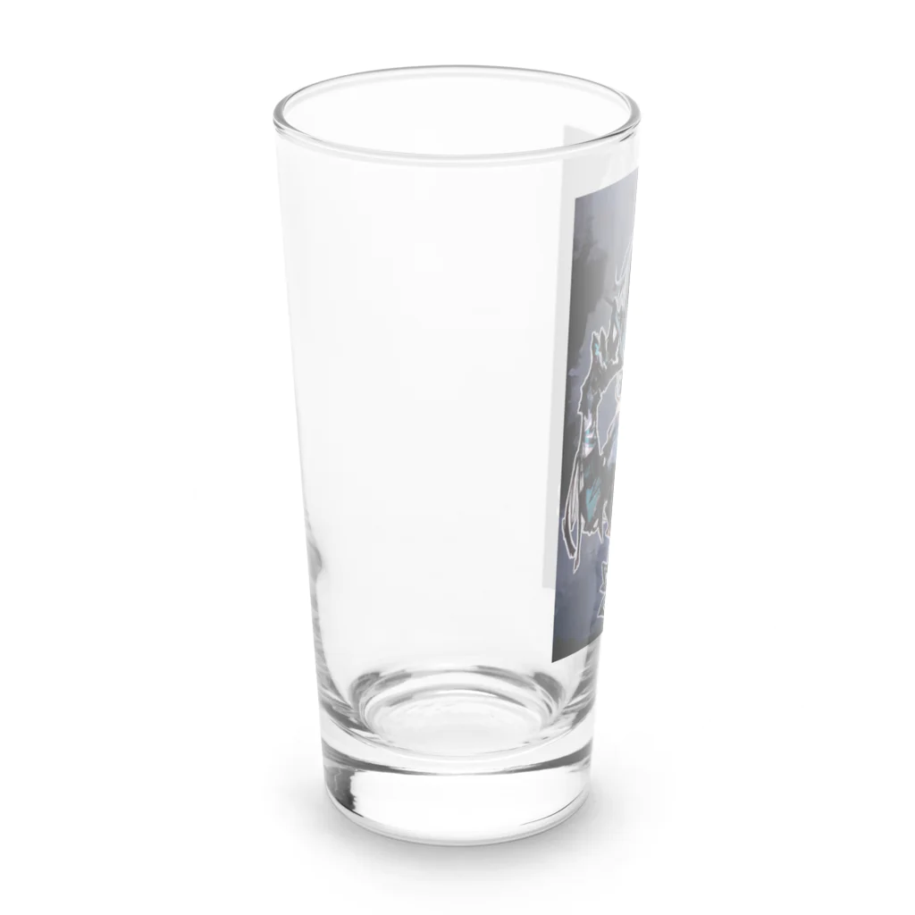 静夜の静夜グッズ 青 Long Sized Water Glass :left