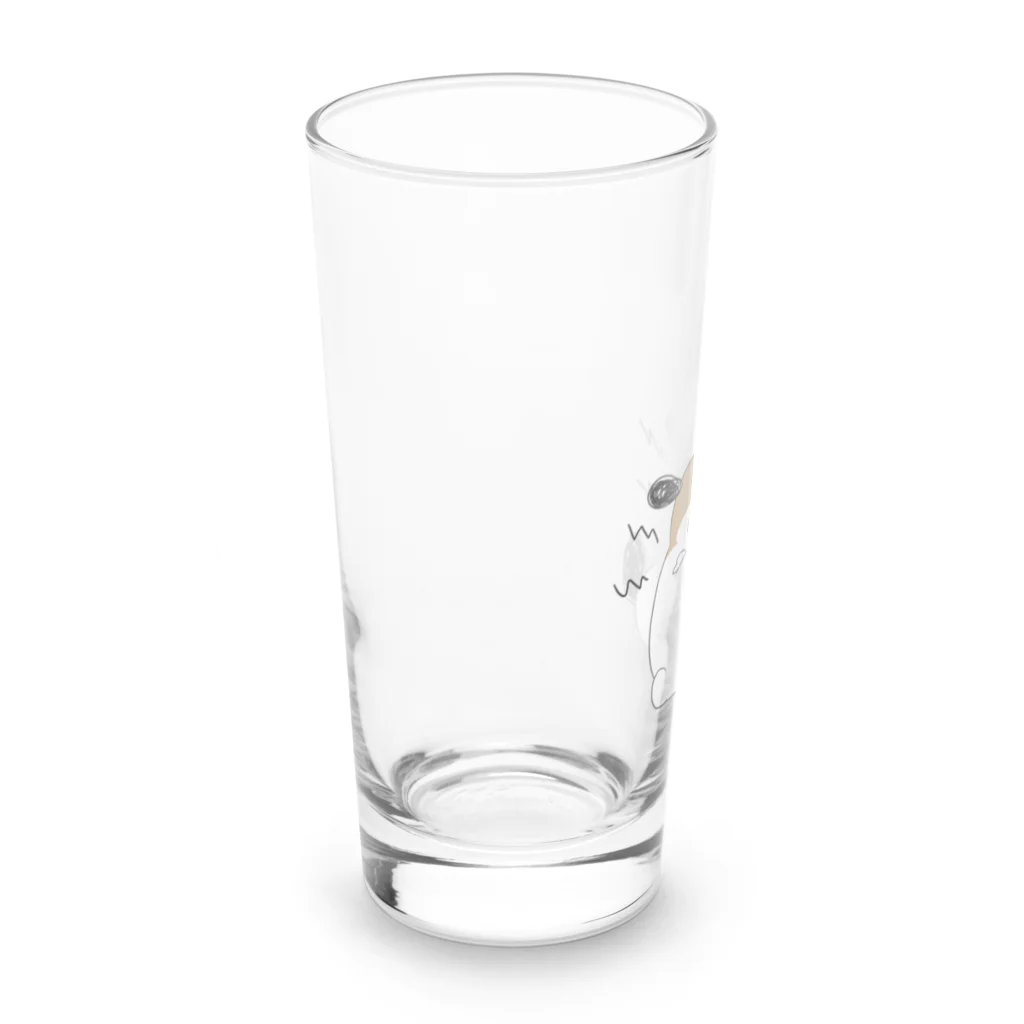 マツバラのもじゃまる歯ぎしり Long Sized Water Glass :left