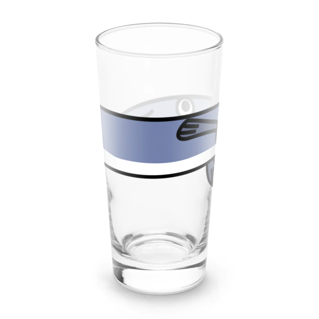 B-catの魚だじゃれシリーズ「ごくろうサンマ」コップ系 Long Sized Water Glass :left