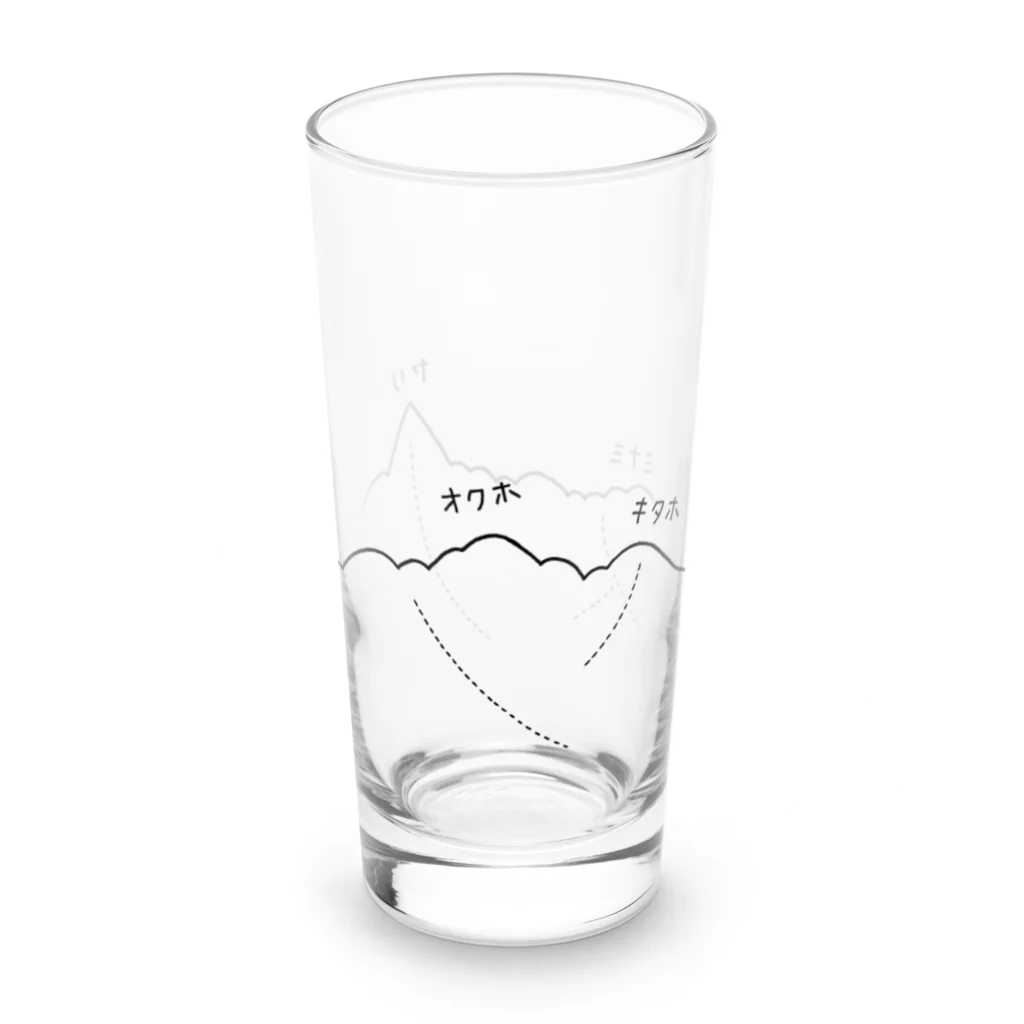 まつのき商店のゆるい槍穂高 Long Sized Water Glass :left