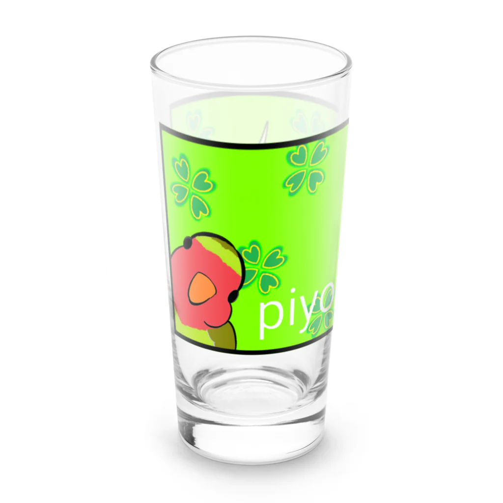 いっぷく処 てんてんのpiyo tomo(黄緑色) Long Sized Water Glass :left