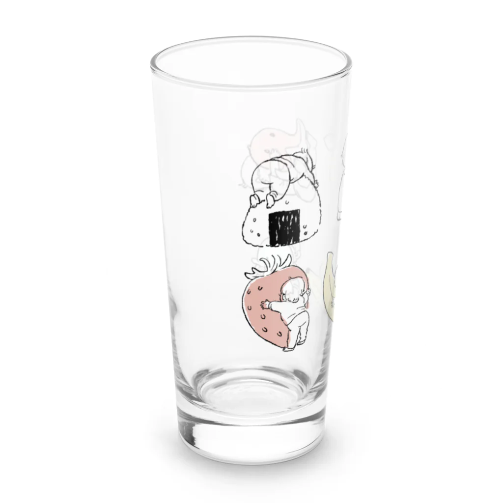 渡邊 春菜のハグする赤ちゃんまとめ(くすみカラー) Long Sized Water Glass :left