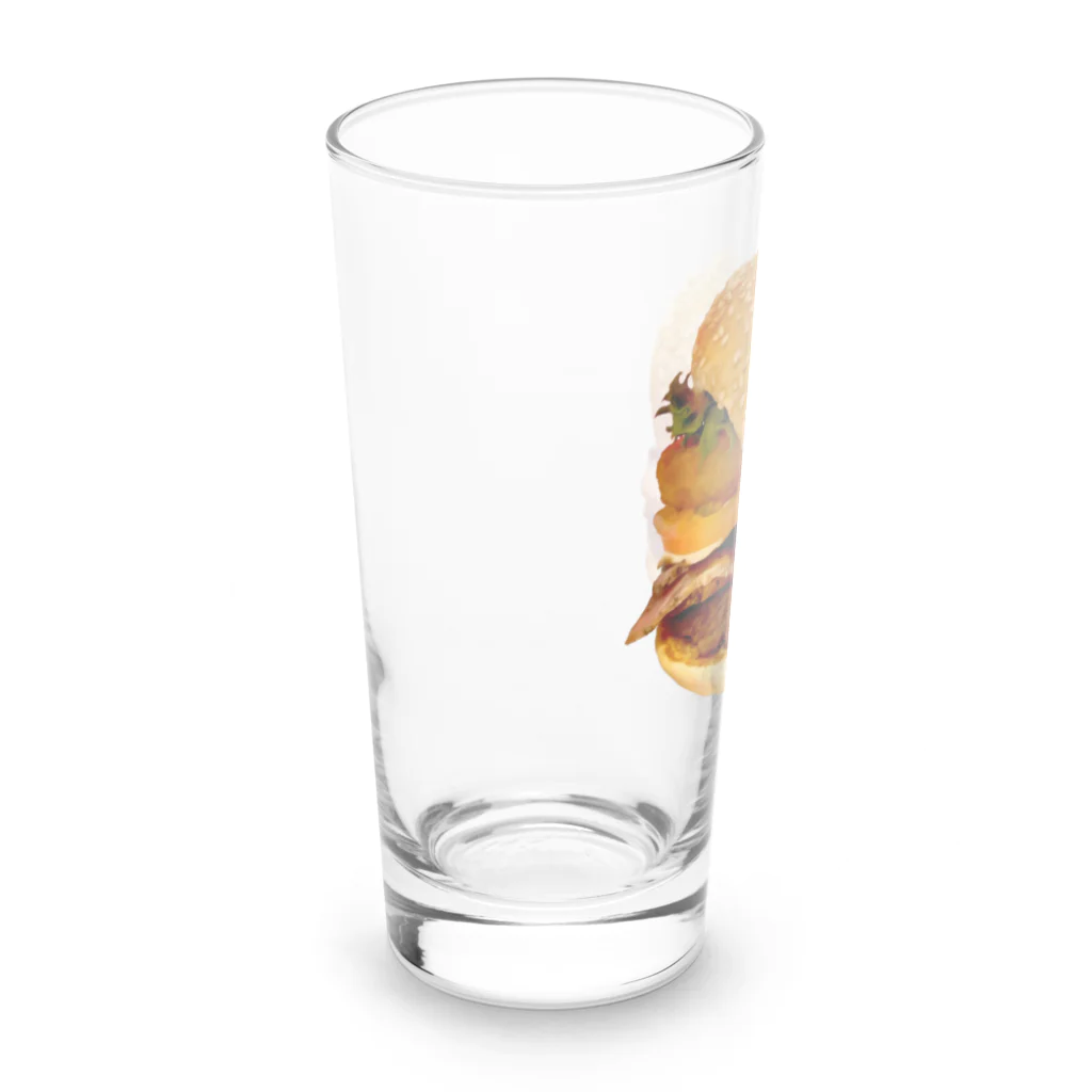 まゆmiのごまたっぷりバーガー Long Sized Water Glass :left