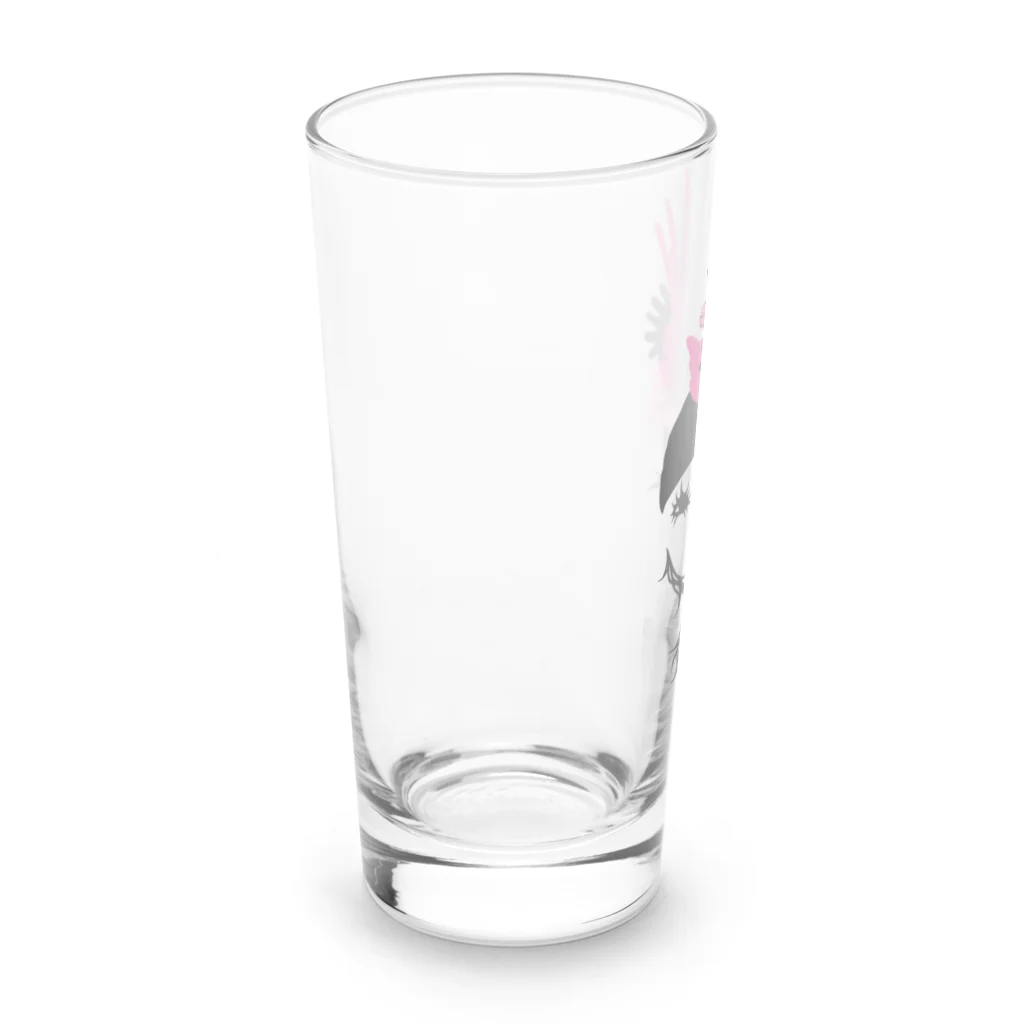 イラストレーターこたけゆか 公式オリジナルグッズのFlower girl Long Sized Water Glass :left