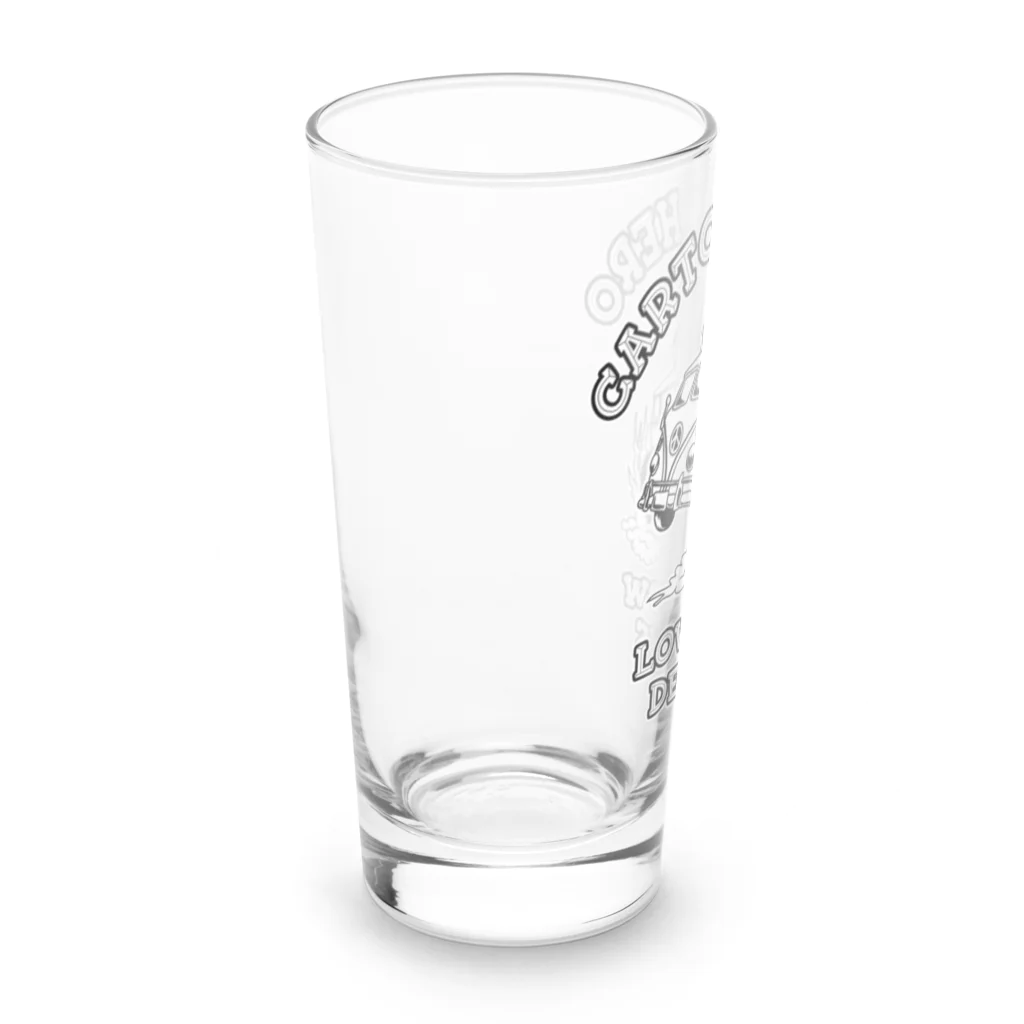 提供 tshopのヒッピーとマイクロバスのローブローアート Long Sized Water Glass :left