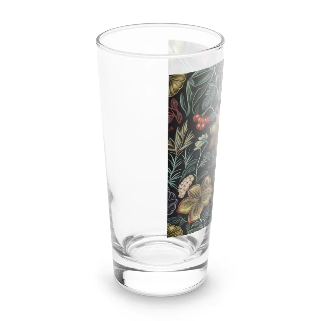 ひろのレトロな花模様 Long Sized Water Glass :left