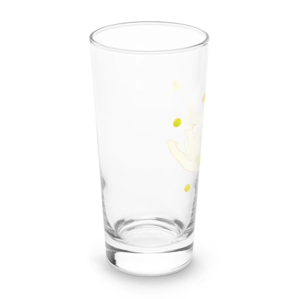 猪猫の梅の妖精　梅さん　梅酒 Long Sized Water Glass :left