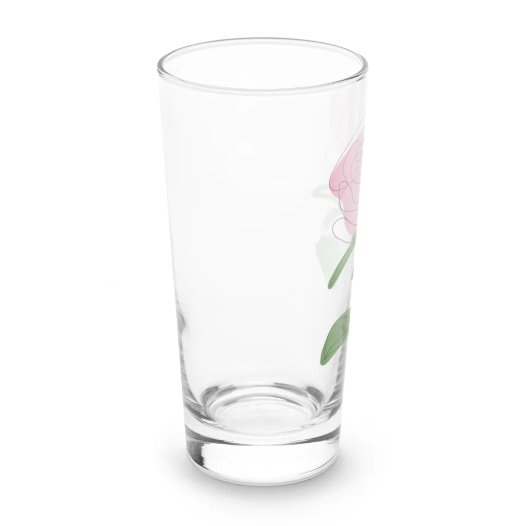 サラスシのmy ROSE ピンク Long Sized Water Glass :left