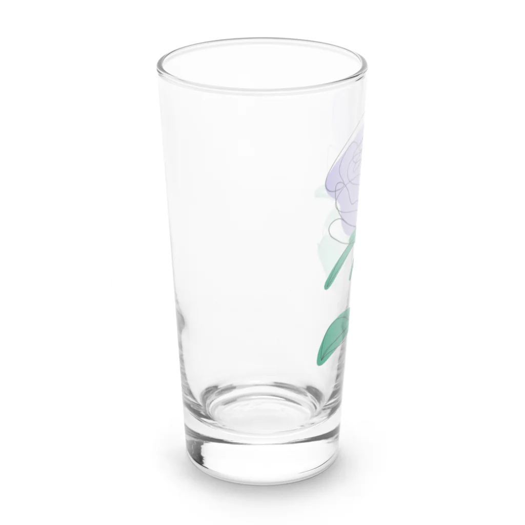 サラスシのmy ROSE パープル Long Sized Water Glass :left