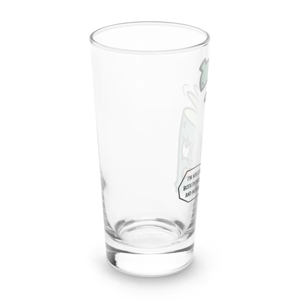 MeltedButterの身も心もすり減る精神疾患きゅうり Long Sized Water Glass :left