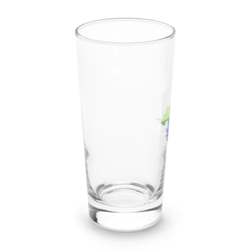 ドット絵ぐんまのドット絵ぐんま24 レインボー Long Sized Water Glass :left