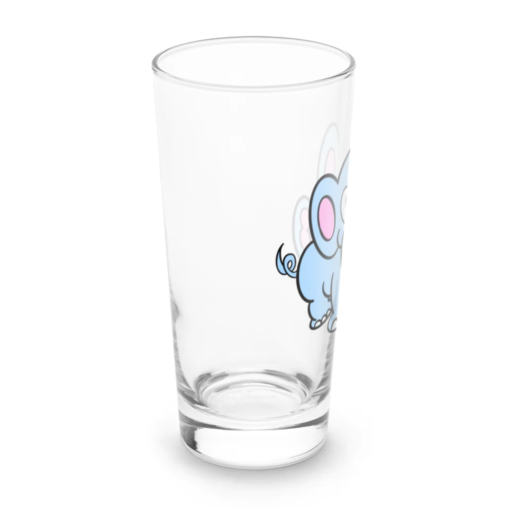 じゅうに（Jyuuni）の0001・青いぞうさん（じゅうにブランド） Long Sized Water Glass :left