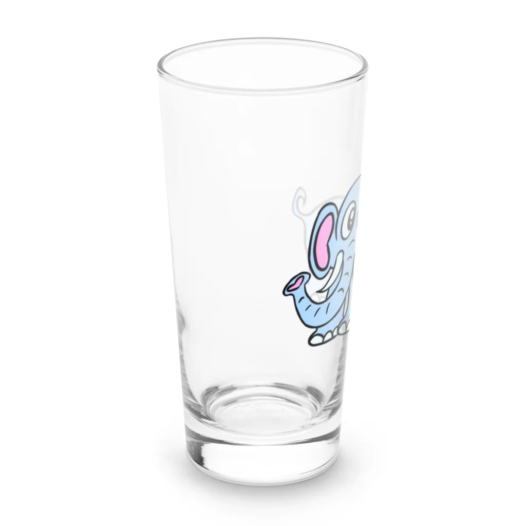 じゅうに（Jyuuni）の0002・青いぞうさん（じゅうにブランド） Long Sized Water Glass :left