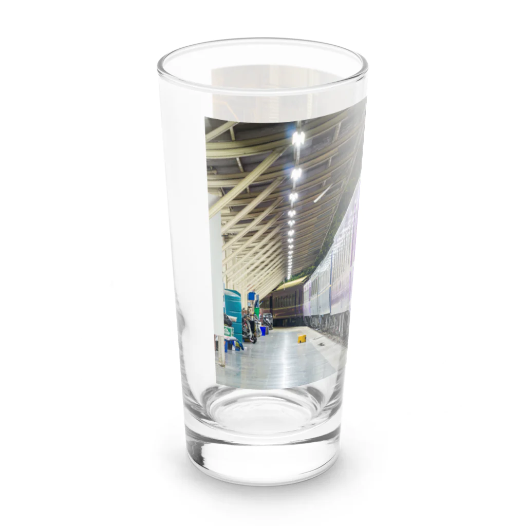 Second_Life_of_Railwaysのタイに渡ったブルートレイン Long Sized Water Glass :left