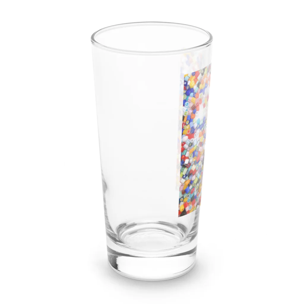 米農家の絵描きのガラス玉たち Long Sized Water Glass :left