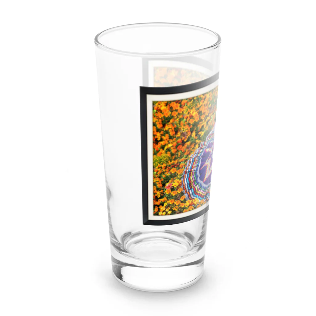 R&N Photographyのカトリーナとマリーゴールド花｜死者の日・日本のカトリーナ Long Sized Water Glass :left