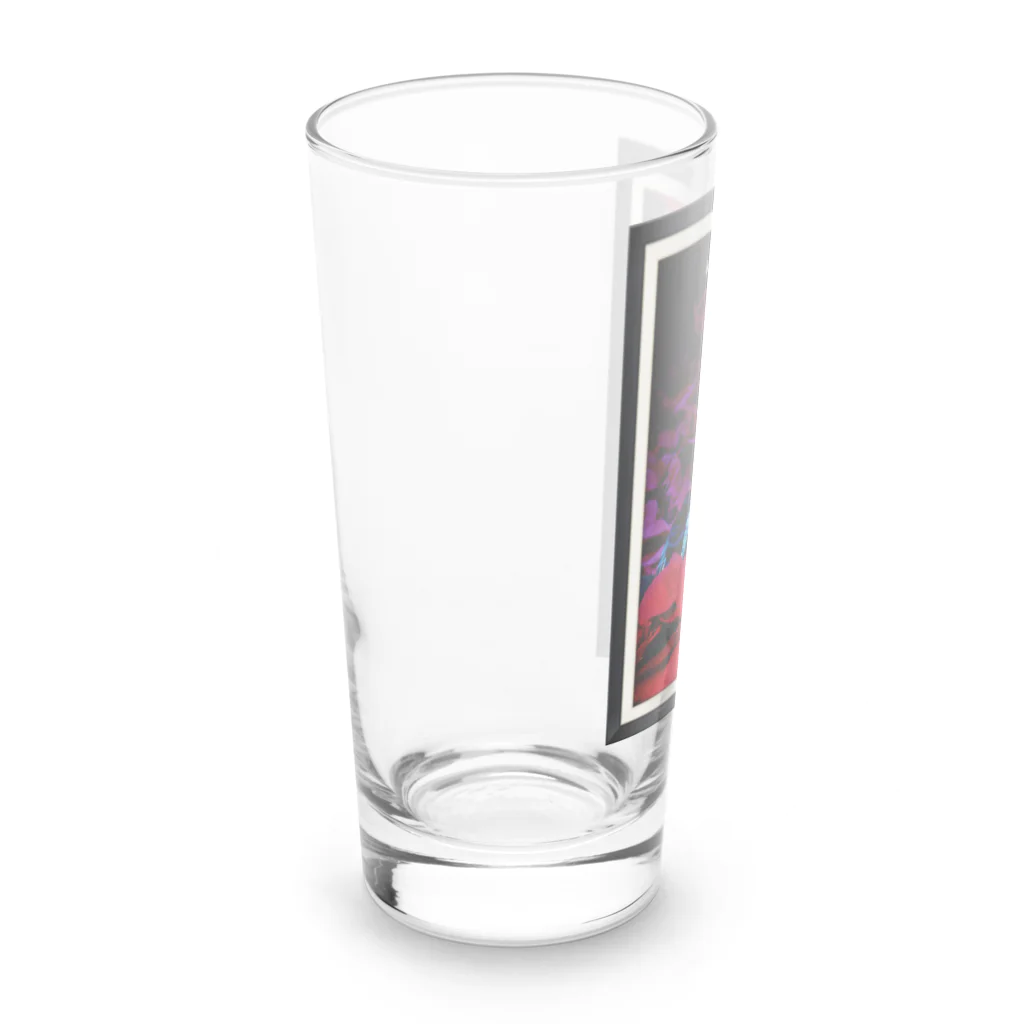 R&N Photographyのカトリーナとポインセチア｜死者の日・日本のカトリーナ Long Sized Water Glass :left