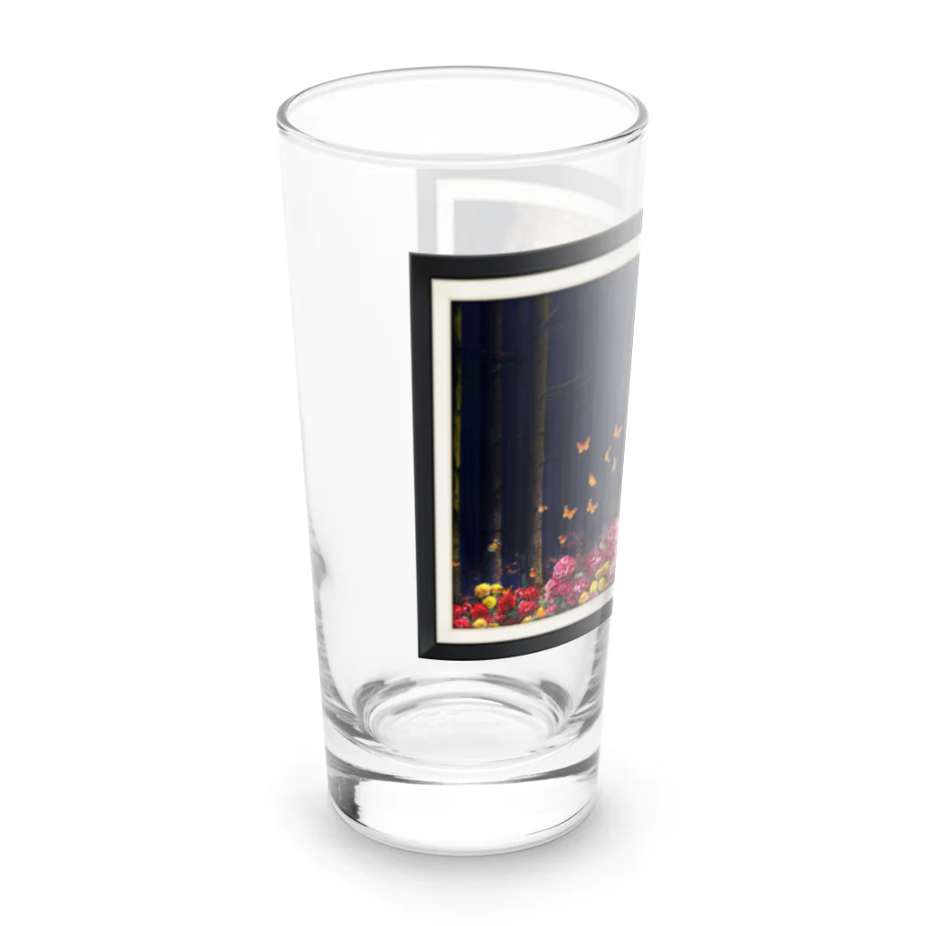 R&N Photographyのモナルカ蝶はカトリーナ｜死者の日・日本のカトリーナ Long Sized Water Glass :left