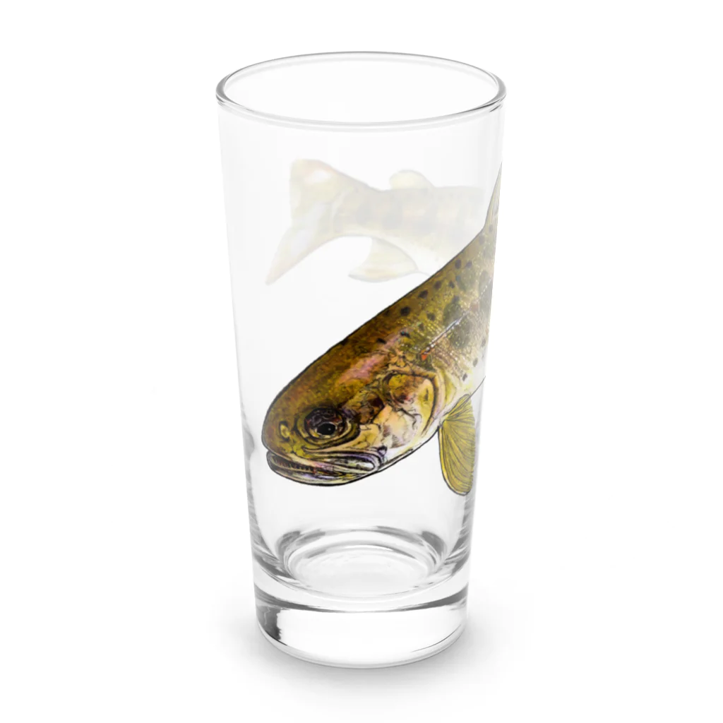 魚…ですか？のアマゴ Long Sized Water Glass :left