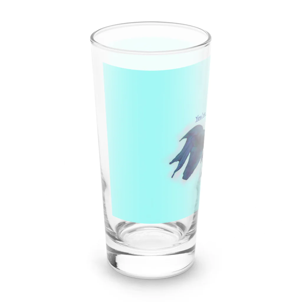 ♡BE HAPPY♡の恋する魚たち Long Sized Water Glass :left