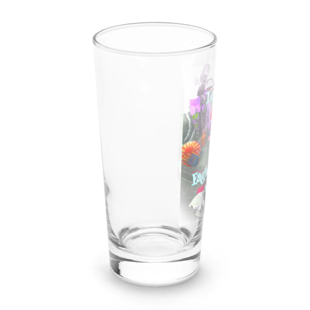 ハーレー最大最強SNOOPYの居眠りハーレー 転倒 Long Sized Water Glass :left