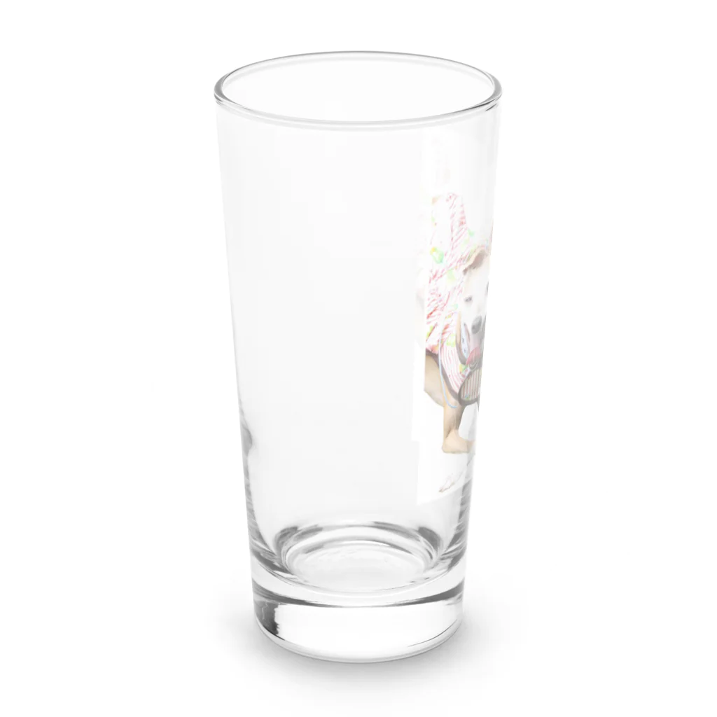 sarichamshopのイタグレのウィンク Long Sized Water Glass :left