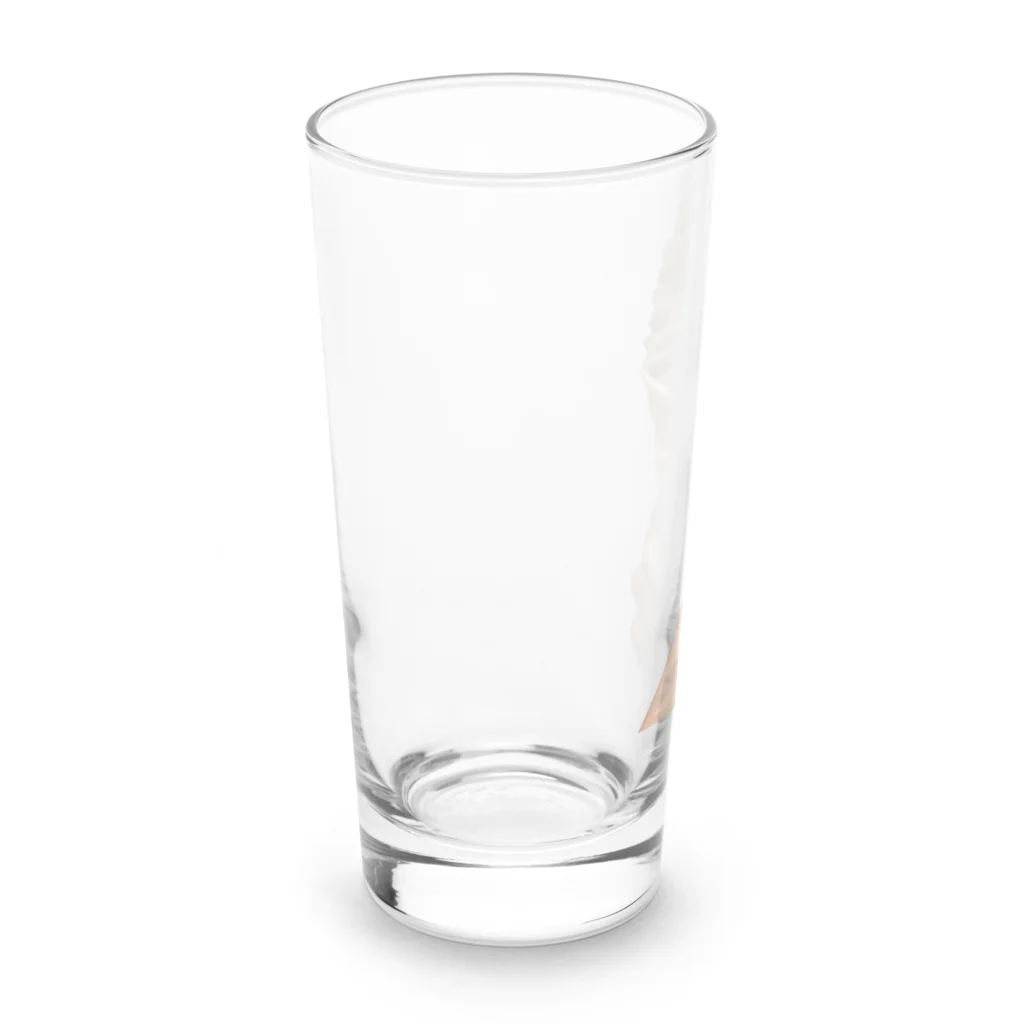 米農家の絵描きのほうじ茶アイス Long Sized Water Glass :left