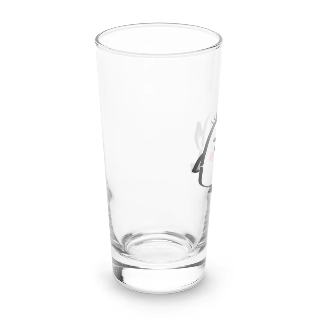 moonriver2020の手をあげるシマエナガくん Long Sized Water Glass :left