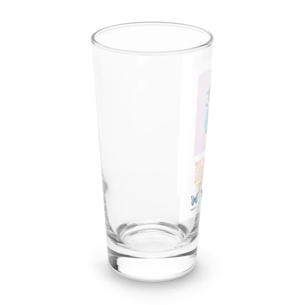 ユニークで目を引くアイデア！Masakey Artの「祈りを込めて、AR蝶占い♡」 Long Sized Water Glass :left