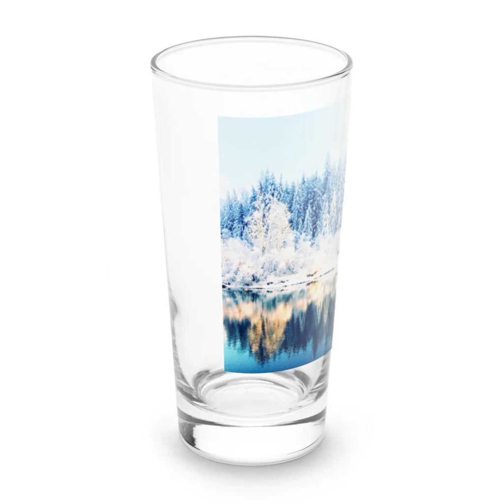 Let's Go for a Walkのwhite forest Long Sized Water Glass :left