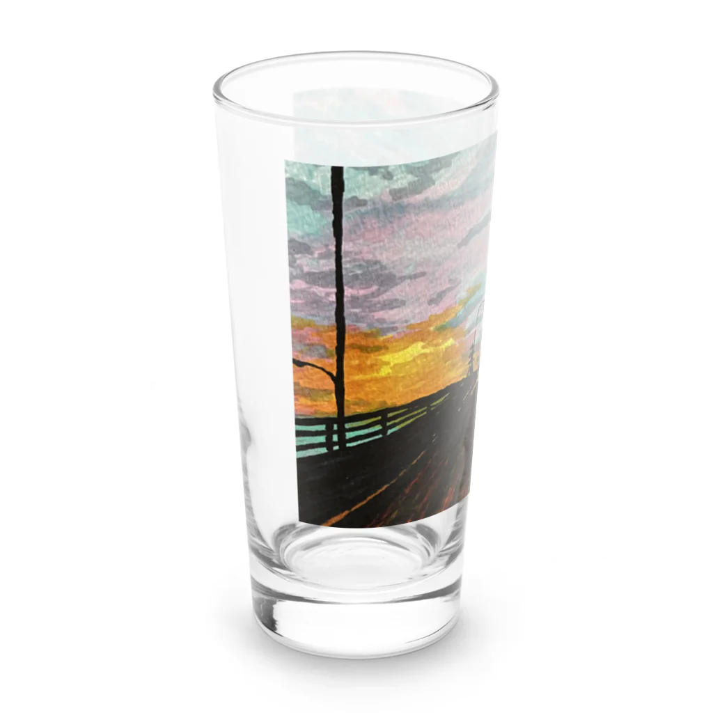 さかなきらいの帰宅 Long Sized Water Glass :left