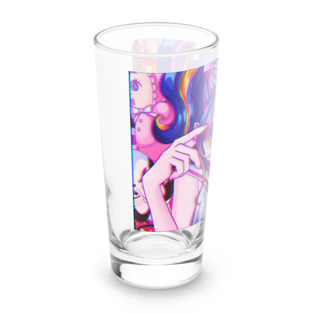 モダンラヂオの【昭和ヤンキー少女】 Long Sized Water Glass :left