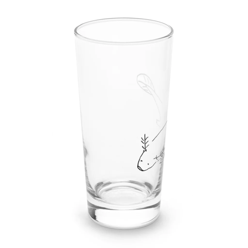 ジンギス＝カンのなんか違うウーパールーパー Long Sized Water Glass :left